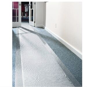 Carpet protector. Apex 48" x 6' Clear Vinyl low -Pile carpet Runner New!